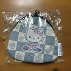 N*a様 ハローキティ　布製　着物　市松柄　がま口　さいふorポーチ