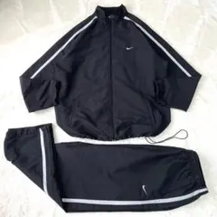 NIKE ナイロンセットアップ y2k ドローコード XXL ロゴ刺繍