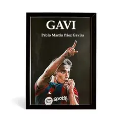 ガビ　バルセロナ　GAVI アートポスター フレーム付き　A4 パロディー