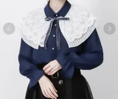 axes femme ケープ風リボン付ブラウスのサムネイル