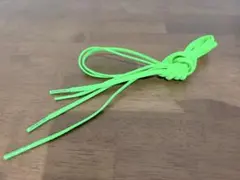 ゼログライドシューレース 蛍光グリーン120cm