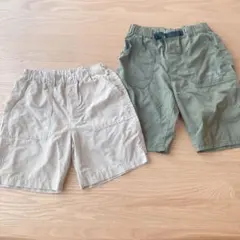 2枚セット❣️UNIQLO 有り子供服　半ズボン　ハーフパンツ　140 130