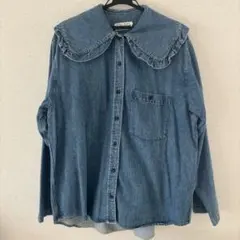 HOLIDAY PURITAN COLLAR DENIM SHIRTのサムネイル