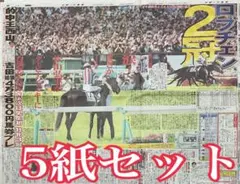 ロブチェン 2冠達成 スポーツ新聞 5紙セットのサムネイル