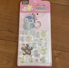 【正規品】ポケモン　ポッチャマ　キャンディボンボンステッカー　キーホルダー付き