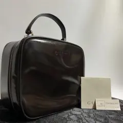 未使用】GUCCI エナメルポーチ ピンク 袋・鏡付き⭐︎ - メルカリ