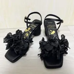 新品未使用 RANDA 23.5 ミッキー　ミニー　サンダル ディズニー 黒のサムネイル