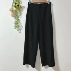 【c2084】ZARA ザラ　レディース　カジュアルパンツ　オフィス　ブラック