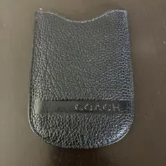 COACH ブラック レザー スリーブ(iPod Touch用)