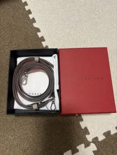 BONAVENTURA スマホショルダーストラップシングル ピンク系×グレージュ 