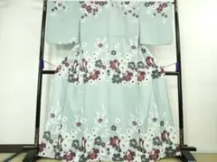 極美品】撫松庵 セオα 洗える浴衣 紫陽花柄 高級浴衣 - メルカリ