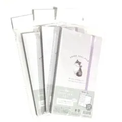 【未開封】セリア シートシール 収納ファイル 猫 12ポケット 3点セット