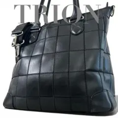 【美品】 TRION レザー キルティング 2way ショルダーバッグ ビジネスのサムネイル