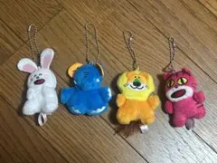 たべっ子どうぶつ ストラップ 4体 うさぎ ぞう ライオン ねこ