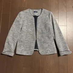 a.v.v ノーカラージャケット グレー系　美品