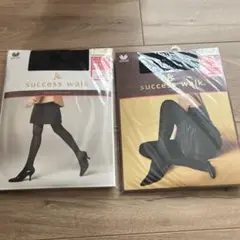 success walk ブラックタイツ2足セット