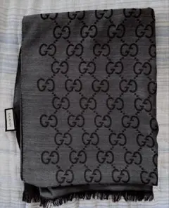GUCCI グッチ　GGロゴ　ストール 薄手のマフラー　スカーフ