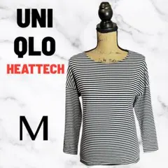 【UNIQLO】ヒートテックエスクトラウォーム　カットソー　ボーダー　ストレッチのサムネイル