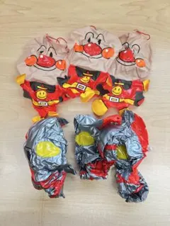 【レア・当時物】 ウルトラマン アンパンマン空ビ人形 ビニール玩具6個セットのサムネイル
