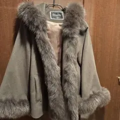 ポンチョ ファーコート