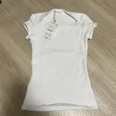 ZARA スクエアネック 半袖トップス ホワイト