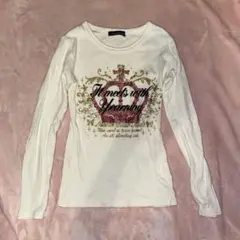 平成女児古着y2k♡クラウン柄長袖Ｔシャツ