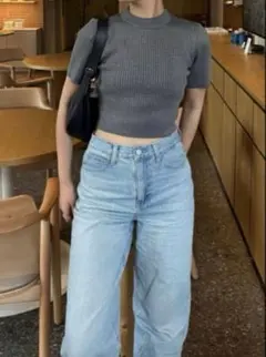 新品未使用 GRL グレイル ラメニットトップス