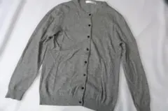 Hampstead シルク カシミヤ ノーカラー ニット カーディガン