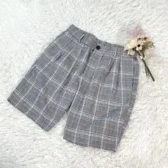 インヘリット ハーフパンツ L グレンチェック メンズ カジュアルのサムネイル
