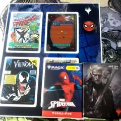 【MTG】 スパイダーマン ウェルカム・デッキ　+　黒　+　シール