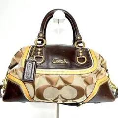 0320 COACH ハンドバッグ ワンショルダー 2way シグネチャー