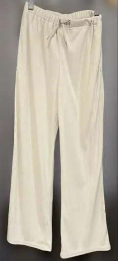 ジーユー GU リブプルオンワイドフレアパンツ 150