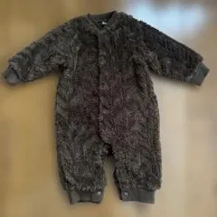 ロンパース フリース 長袖 厚手 80
