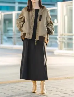 UNIQLO ウルトラストレッチエアリズム黒 ノースリーブ ロングワンピース　S