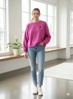 RODEO CROWNS ロデオクラウンズ ビッグスウェット ピンク FREE