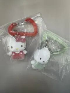 サンリオキャラクターズ　カラフルカラビナマスコットチャーム　キティ・ポチャッコ
