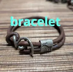 ⚜️革 バングル⚜️ レザー ブレスレット 皮 ヴィンテージ加工 アクセサリー