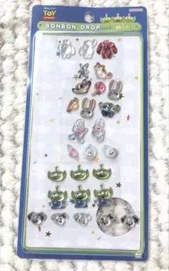 【ディズニー】ボンボンドロップシールミニ　おすそわけ5種セット