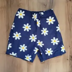 女の子　花柄　ネイビー　半ズボン　エフオーキッズ　キッズ