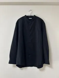 GU スタンドカラーシャツ　ブラック