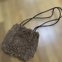 インディビ　INDIVI ファーバッグ　ファーショルダー　モコモコバッグ