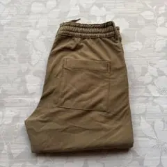 カーキ色ウエストゴムイージーパンツ　Lサイズ