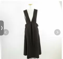 SIMPLICITÉ ブラック ジャンパースカート　黒のサムネイル