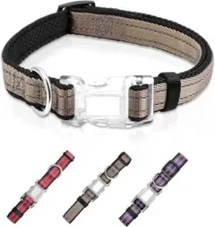 【新品未使用】犬用首輪 Mサイズ 反射材付き 即発送