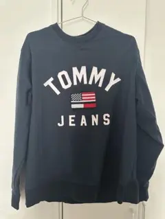 Tommy Jeans ネイビー ロゴスウェット