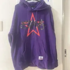 紫 パーカー