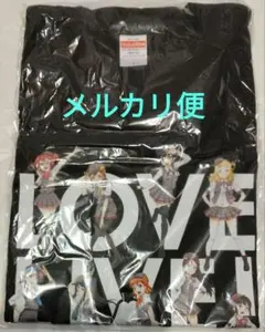 ラブライブサンシャイン×富士急ハイランド オリジナルTシャツ黒(Lサイズ)1枚