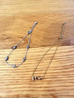 シルバー ゴールド ブレスレットセット
