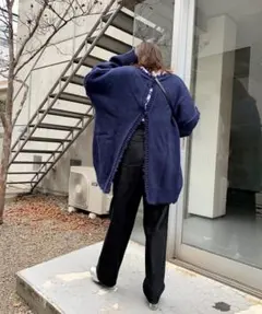 W.W.Gフーズフーギャラリー（F） ダメージマルチウェイニット オーバーサイズ