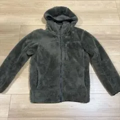 ユニクロ　UNIQLO 防風フリースジップパーカー　オリーブ　S